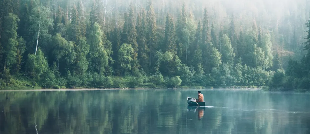 Meloja järvellä.