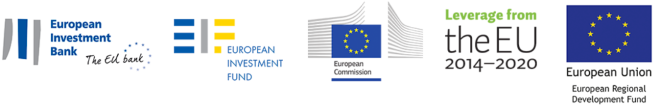 EU takaus- ja jälleenrahoitusohjelmien logot.