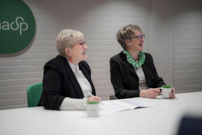 Merja Nykänen ja Sirpa Tuomainen