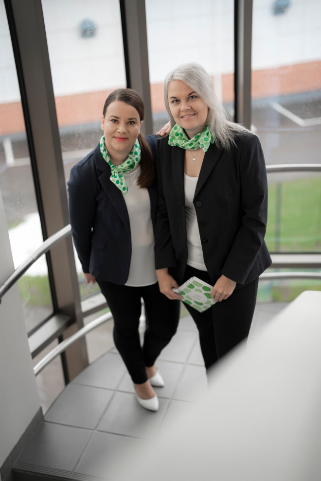 Else Jurvainen ja Kirsi Markkanen